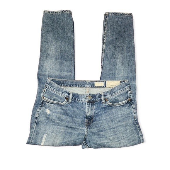 ALL SAINTS Ashby Low Rise Skinny Fit Distressed Jeans Size W27 - Picture 3 of 12